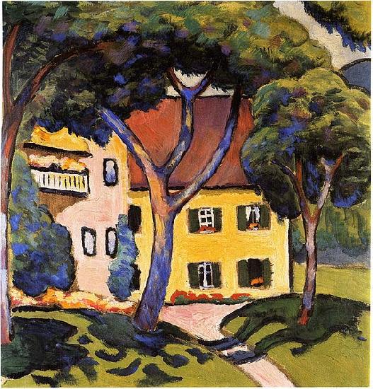 Staudacher's house at the Tegernsee, August Macke